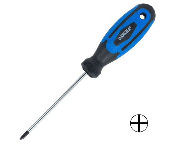 Фото 2 - Отвертка усиленная крестовая PH0×75мм CrV SIGMA (4007151)