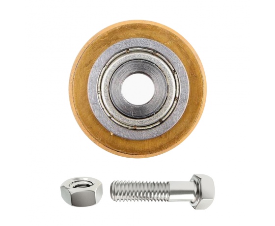 Фото 2 - Колесо режущее для плиткореза 22×5×2мм с подшипником титановое покрытие SIGMA (8225401)