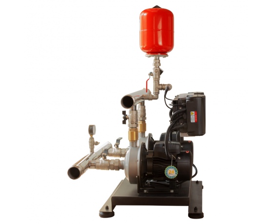 Фото 4 - Станция повышения давления 2×0.55кВт Hmax 29.5м Qmax 80л/мин нерж 5л + частотное регулирование LEO 3.0 (2AMSm70/0.55-2AVF-1.1M-5)