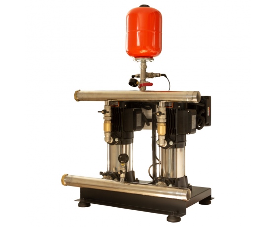 Фото 8 - Станция повышения давления 2×1.5кВт Hmax 74м Qmax 100л/мин 8л + частотное регулирование LEO 3.0 (2EVPm4-6-2AVF-2.2M-8)