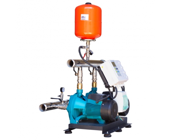 Фото 8 - Станция повышения давления 380В 2×3.0кВт Hmax 70м Qmax 250л/мин 19л + каскадное управление LEO 3.0 (22AC300H-L932B-4.0-19)