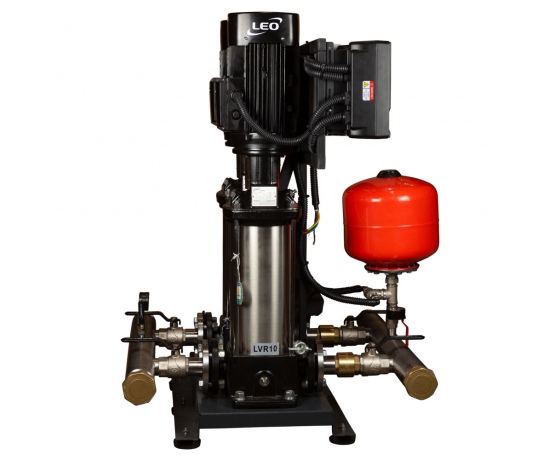 Фото 8 - Станция повышения давления 380В 2×4.0кВт Hmax 122м Qmax 216.7л/мин 12л + частотное регулирование LEO 3.0 (2LVR10-12-2AVF-4.0-12)