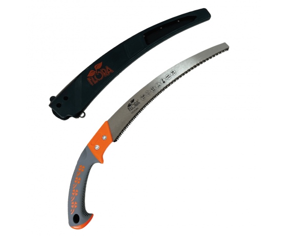 Фото 2 - Пила садовая изогнутая 330мм 7TPI с чехлом FLORA (5023284)