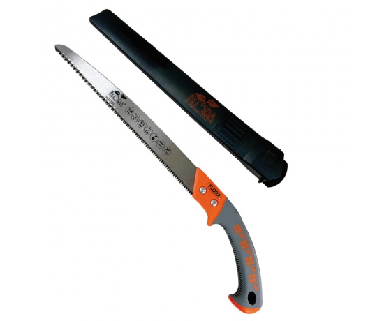 Фото 2 - Пила садовая прямая 330мм 7TPI с чехлом FLORA (5023334)