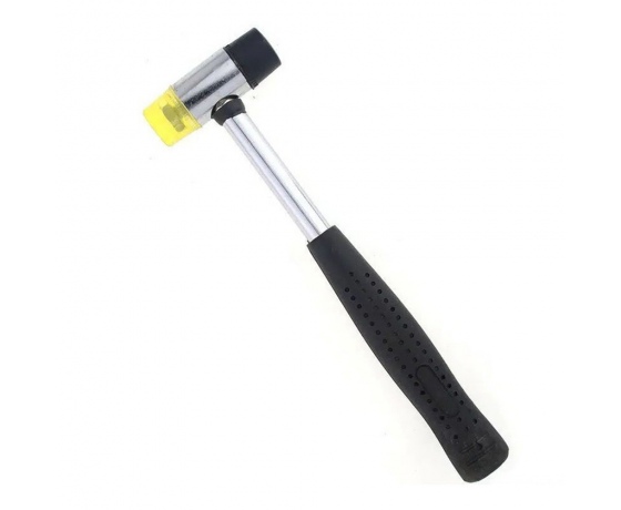 Фото 2 - Молоток-киянка с резиново-полиуретановым бойком 370г металлическая обрезиненная рукоятка SIGMA (4317151)