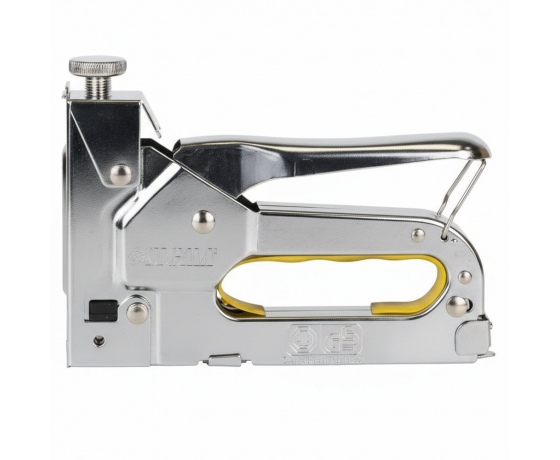 Фото 4 - Степлер с регулятором для скоб 4в1 (хром) SIGMA (2821051)