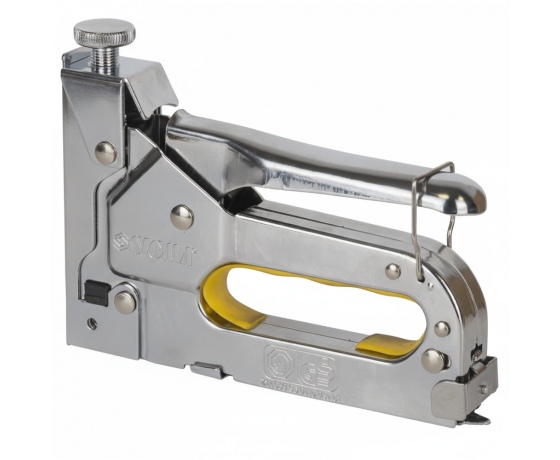 Фото 6 - Степлер с регулятором для скоб 4в1 (хром) SIGMA (2821051)