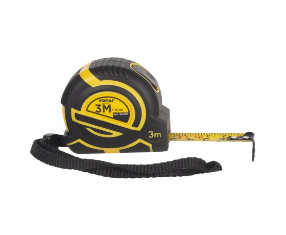 Фото 3 - Рулетка магнитная обрезиненная ClickLock нейлоновое покрытие автостоп 3м×16мм SIGMA (3821311)