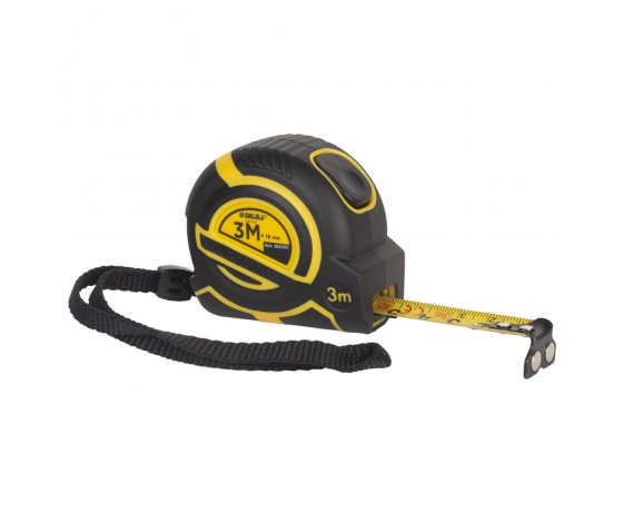 Фото 2 - Рулетка магнитная обрезиненная ClickLock нейлоновое покрытие автостоп 3м×16мм SIGMA (3821311)