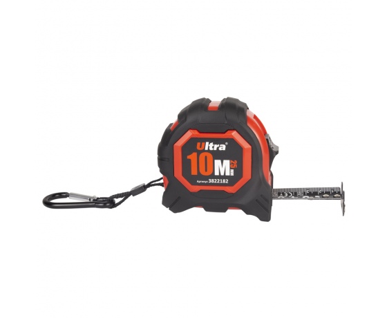 Фото 3 - Рулетка магнитная обрезиненная Extra нейлоновое покрытие двустороннее полотно/зацеп 10м×25мм ULTRA (3822182)
