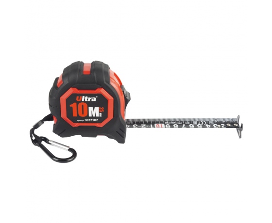 Фото 4 - Рулетка магнитная обрезиненная Extra нейлоновое покрытие двустороннее полотно/зацеп 10м×25мм ULTRA (3822182)