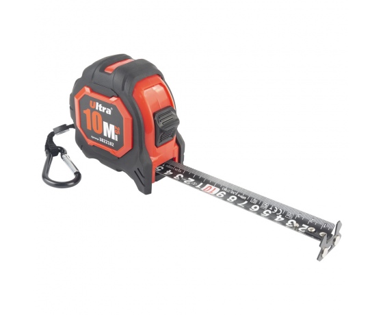 Фото 5 - Рулетка магнитная обрезиненная Extra нейлоновое покрытие двустороннее полотно/зацеп 10м×25мм ULTRA (3822182)