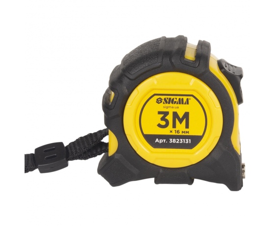 Фото 4 - Рулетка магнитная обрезиненная Advanced нейлоновое покрытие 3м×16мм SIGMA (3823131)