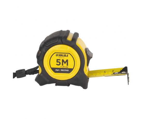 Фото 4 - Рулетка магнитная обрезиненная Advanced нейлоновое покрытие 5м×25мм SIGMA (3823161)