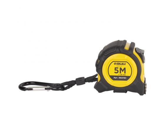 Фото 5 - Рулетка магнитная обрезиненная Advanced нейлоновое покрытие 5м×25мм SIGMA (3823161)