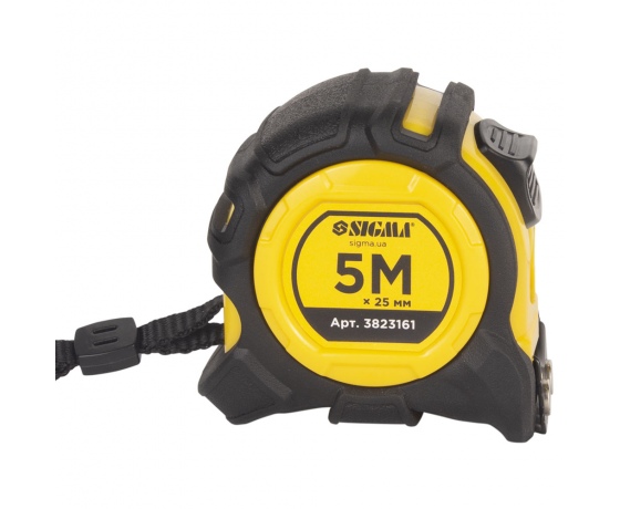 Фото 6 - Рулетка магнитная обрезиненная Advanced нейлоновое покрытие 5м×25мм SIGMA (3823161)