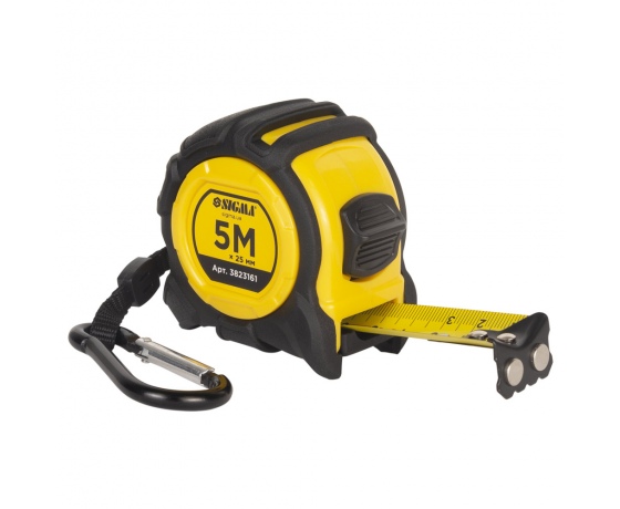 Фото 2 - Рулетка магнитная обрезиненная Advanced нейлоновое покрытие 5м×25мм SIGMA (3823161)