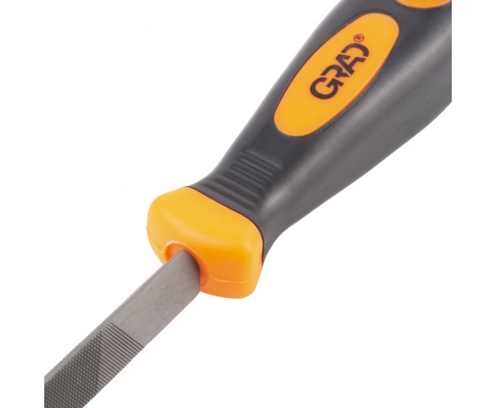 Фото 4 - Напильник треугольный 200мм №2 двухкомпонентная рукоятка GRAD (4408085)