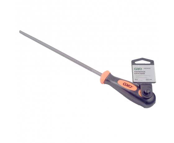Фото 4 - Напильник круглый 200мм №2 двухкомпонентная рукоятка GRAD (4408165)