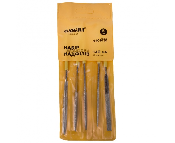 Фото 7 - Набор надфилей алмазных 5шт 140мм SIGMA (4409761)
