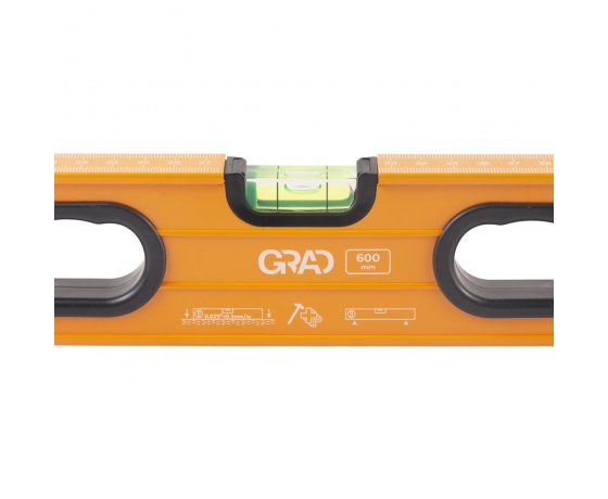 Фото 3 - Уровень 3 капсулы + поворотная капсула 2 рукоятки 60см GRAD (3718525)