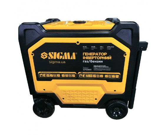 Фото 2 - Генератор инверторный газ/бензин 230-400В 13.0/15.0кВт 50дБ 4-х тактный электрозапуск SIGMA (5712461)
