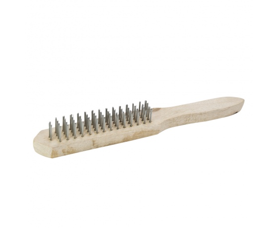 Фото 2 - Щётка проволочная деревянная 4-х рядная SIGMA (9011141)