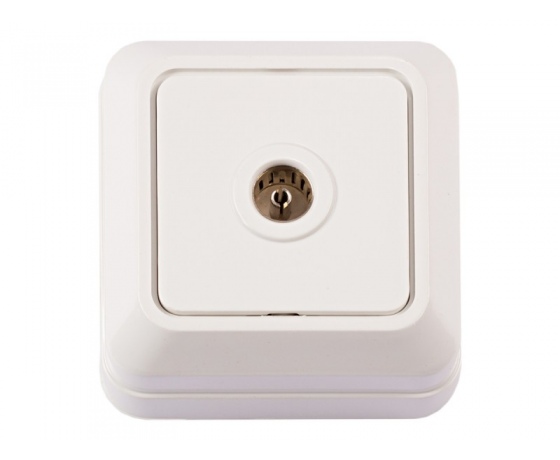 Фото 2 - Наружная розетка ТV Luxel OPERA (2009) белая