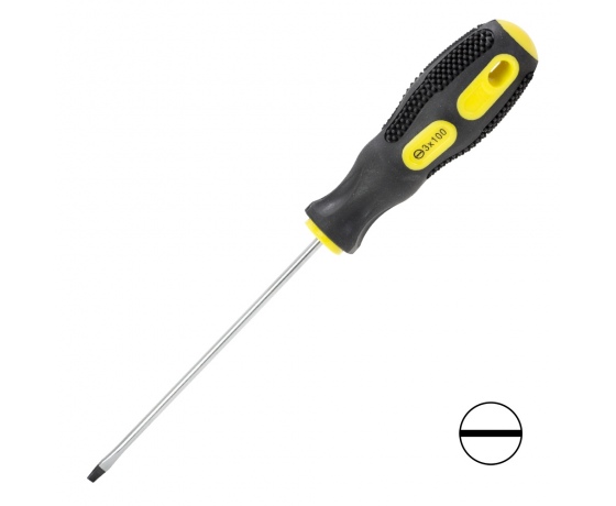 Фото 2 - Отвертка шлицевая SL3.0×100мм CrV SIGMA (4006311)