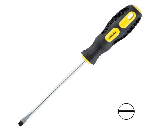 Фото 2 - Отвертка шлицевая SL5.0×125мм CrV SIGMA (4006361)