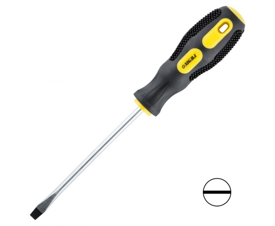 Фото 2 - Отвертка шлицевая SL6.0×125мм CrV SIGMA (4006391)