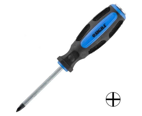 Фото 2 - Отвертка ударная крестовая PH1×75мм CrV SIGMA (4004601)
