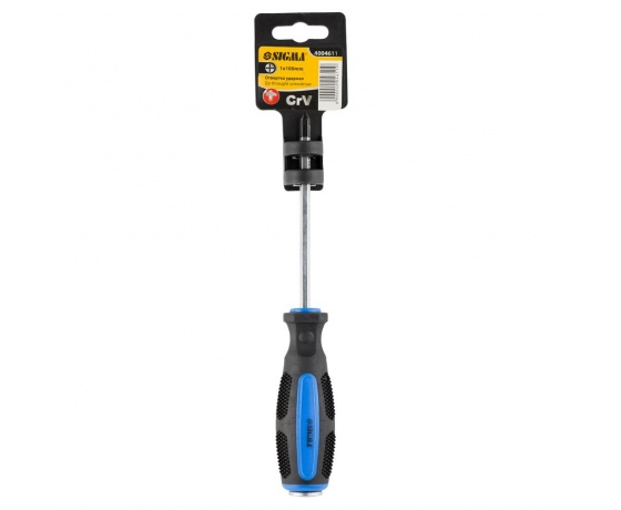 Фото 5 - Отвертка ударная крестовая PH1×100мм CrV SIGMA (4004611)