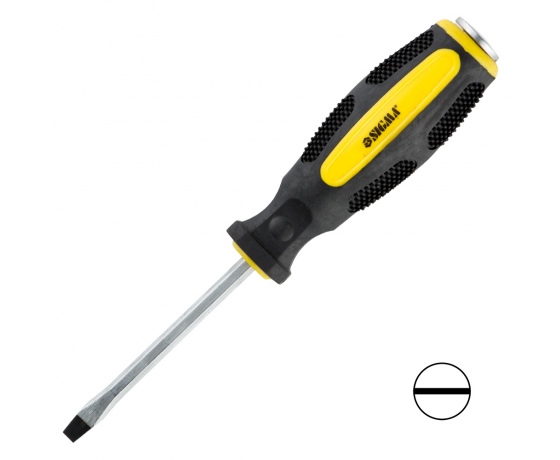 Фото 2 - Отвертка ударная шлицевая SL5×75мм CrV SIGMA (4004401)