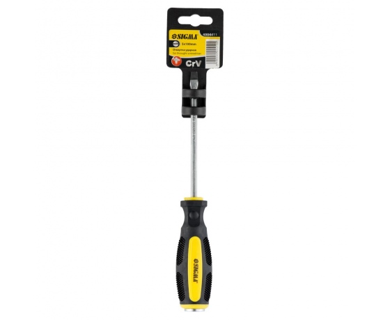 Фото 5 - Отвертка ударная шлицевая SL5×100мм CrV SIGMA (4004411)