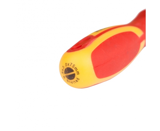 Фото 5 - Отвертка диэлектрическая шлицевая SL3.0×75мм 1000В СrV SIGMA (4008011)