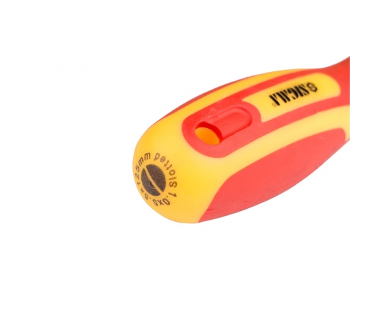 Фото 5 - Отвертка диэлектрическая шлицевая SL5.5×125мм 1000В CrV SIGMA (4008061)