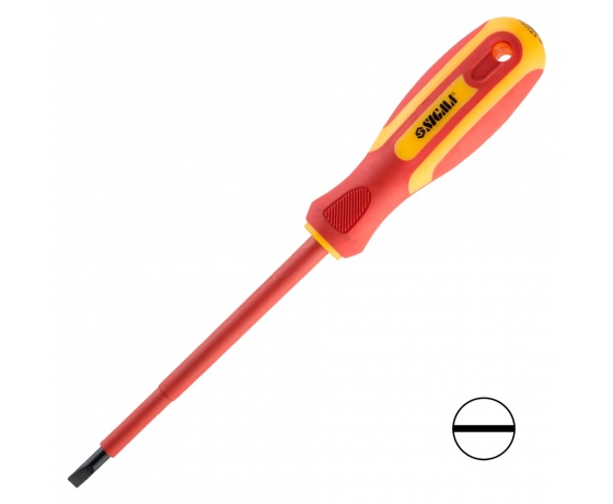 Фото 2 - Отвертка диэлектрическая шлицевая SL5.5×125мм 1000В CrV SIGMA (4008061)