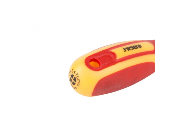 Фото 5 - Отвертка диэлектрическая крестовая PH0×75мм 1000В CrV SIGMA (4008111)