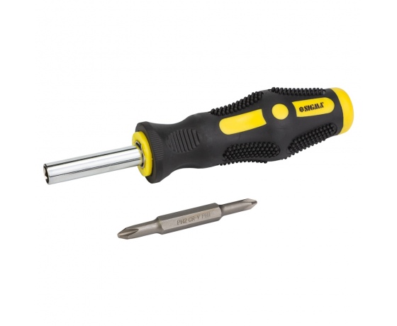 Фото 6 - Отвертка с двухсторонними битами 4в1 + адаптер CrV SIGMA (4002171)