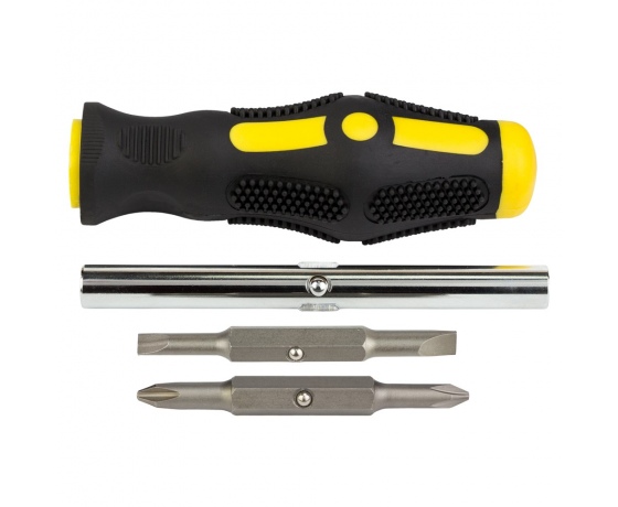 Фото 9 - Отвертка с двухсторонними битами 4в1 + адаптер CrV SIGMA (4002171)