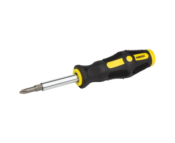 Фото 2 - Отвертка с двухсторонними битами 4в1 + адаптер CrV SIGMA (4002171)