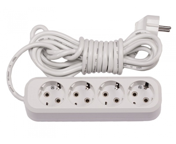 Фото 2 - Сетевой удлинитель Luxel 4 розетки 2М с заземлением (7152)