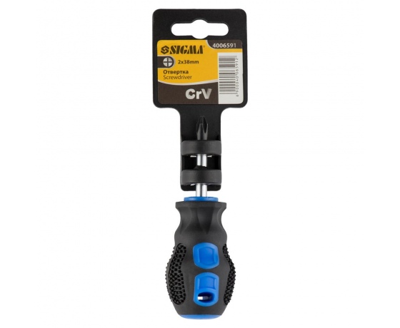 Фото 3 - Отвертка крестовая PH2×38мм СrV SIGMA (4006591)