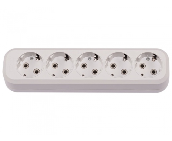 Фото 2 - Колодка Luxel 5 розеток с заземлением (7171)
