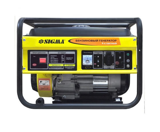 Фото 3 - Генератор бензиновый 2.0/2.2кВт 4-х тактный ручной запуск SIGMA (5710201)