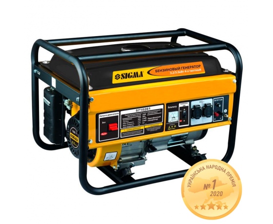 Фото 2 - Генератор бензиновый 3.2/3.5кВт 4-х тактный ручной запуск SIGMA (5710261)