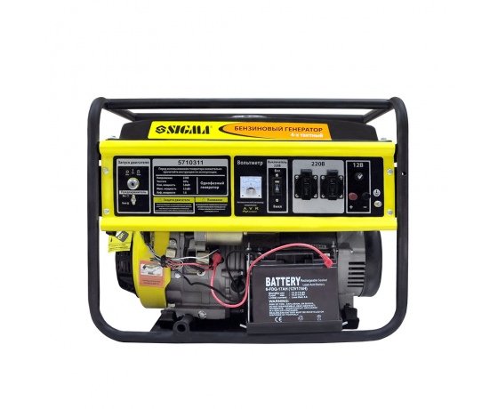 Фото 3 - Генератор бензиновый 5.0/5.5кВт 4-х тактный электрозапуск SIGMA (5710311)