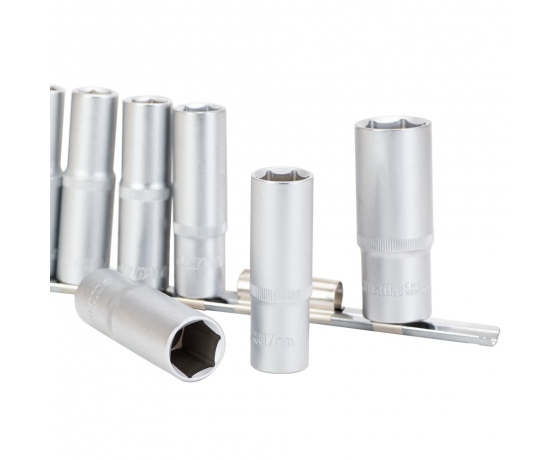 Фото 3 - Набор насадок шестигранных удлиненных 1/2