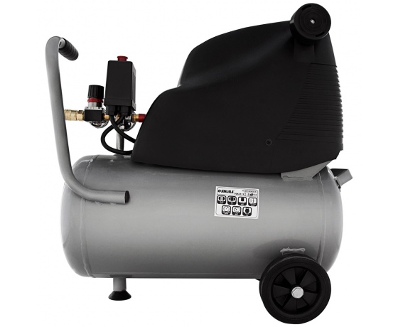 Фото 4 - Компрессор одноцилиндровый безмасляный 1.5кВт 196л/мин 8бар 24л SIGMA (7042111)